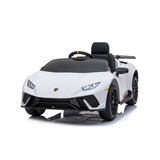 Lamborghini Huracan Style Electric Kids Ride On Car 12V Battery 2.4G Remote White