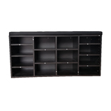 Shoe Cabinet Bench Shoes Storage Rack Organiser Dark Walnut Shelf Cupboard Box