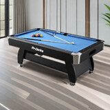 Prostrike 7FT MDF Pool Snooker Billiard Table with Blue Felt Accessories Pack 