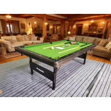 Prostrike Foldable Pool Table 7ft Billiard Table With Folding Legs Green Felt