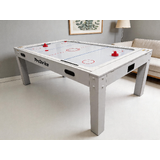 ProStrike 7FT 4-in-1 Pool Table Air Hockey Billiard Table Tennis Dining Top MDF White