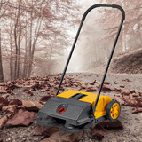 Walk Behind Manual Floor Sweeper Heavy Duty 25L Wet Dry 2200Sqm/H