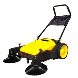 Industrial Floor Sweeper Walk Behind Heavy Duty 40L Wet Dry With Dust Filter