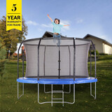 New 12Ft Round Trampoline +Safety Net+Ladder+Spring Pad Cover