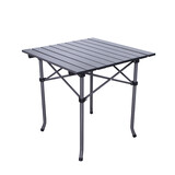 Camping Table Folding Camping Table Steel Frame Aluminum Top Portable Picnic