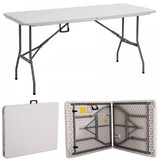 Foldable 6Ft 1.8 Meters Folding  Camping Table For Picnic Bbq Party 