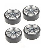 4psc Hsp 1/10 Rc Car Drifting Wheels 07001/02018 Silver Chrome