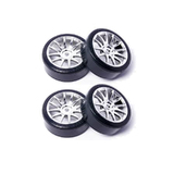 4psc Hsp 1/10 Rc Car Drifting Wheels 07001/02018 Silver Chrome