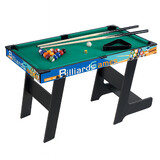 36 Inch Kids Mini Pool Table Folding Billiard Game Set with Cues Balls Triangle Chalk