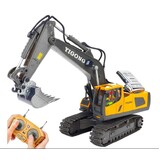 Alloy remote control excavator toy car electric construction vehicle excavator BC1043 yellow