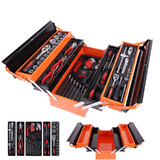 168PC Tool Kits Metal Box Tool Case Handle Toolbox Storage Set