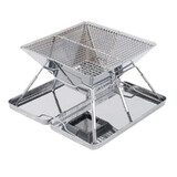 Fire Pit BBQ Grill Smoker Camping Cooking Outdoor Portable Stainless Steel Stove