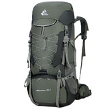 75L Waterproof Backpack Hiking Camping Travel Luggage Rucksack Bag Outdoor Green