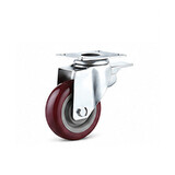 1 x 5" Heavy Duty Plate Swivel Brake Castor Caster Wheel