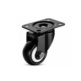 1PCS 1.5" Inch Swivel Castor Wheel No Brake Heavy Duty Caster Plate Mount