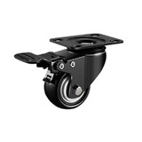 1PCS 2" Inch Swivel Brake Castor Wheel Heavy Duty Caster Plate Mount