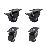 4PCS 3" Heavy Duty Castor Wheels Swivel and Brake 1000KG