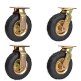 8 Inch Castor Caster Wheels Pneumatic Tyres Trolley Cart Wheelbarrow Wheel