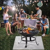80x100cm Fireproof Firepit BBQ Grill Smoker Wood Burner Stove Floor Mat