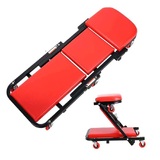 Folding Creeper Mechanic Stool Seat Garage Repair Trolley Laying Board Workshop