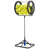 Tennis Balls Retriever Picker Hopper Roller Stand Trainer 80 Balls Storage
