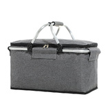 Large Alloy Handle Camping BBQ Portable Lunch Bag Insulated Food Container Cooler Bag