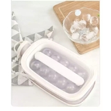 Ice Maker Ice Ball Mold Mould Container Ice Cube Water Bottle 2 in 1 Portable 