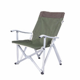 Green Aluminum Alloy Folding Camping Chair Picnic Garden Fishing