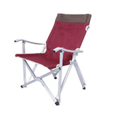 Red Aluminum Alloy Folding Camping Chair Picnic Garden Fishing