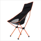 High Back Aluminum Alloy Folding Camping Camp Chair Outdoor Hiking Chair Orange