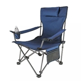 Recline Folding Camping Chair With Cup Holder Pocket Back Rest Picnic Garden Fishing