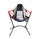 Aluminum Alloy Folding Camping Rocking Swing Chair Outdoor Hiking Chair Red