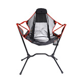 Aluminum Alloy Folding Camping Rocking Chair Outdoor Hiking Chair Red