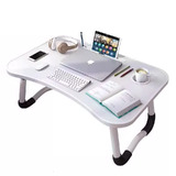 Laptop Desk Stand Tray With USB Ports Light and Fan Table Bed Breakfast Sofa Foldable