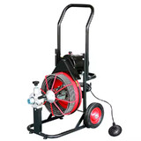 Drain Cleaner Drum Machine Pipe Dredge Sewer 75FT x 3/8 Inch Auger Snake Cleaning 8 Cutter
