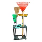 Garden Tool Organiser Storage Rack large Tools Mop Broom Holder Trolley
