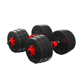 2 x 10kg Adjustable Dumbbell Set Barbell Set Home GYM Weights
