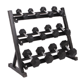 3 Tier Heavy Duty Dumbbell Rack Storage Racking 3 Layers Home Gym Weight