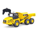 Huina 1553 1:18 2.4Ghz RC Dump Truck RC Construction Toy with LED Lights and Sound