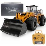 Huina 1583 1/14 2.4Ghz Metal Bulldozer Wheeled Loader Construction Truck