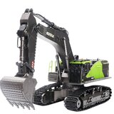 Huina 1593 1:14 2.4Ghz 22CH RC Truck Remote Excavator Truck Remote Control Toy Kids Gift
