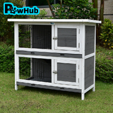 PawHub Small Wooden Chicken Hen Coop Rabbit Hutch Guinea Pig Cage