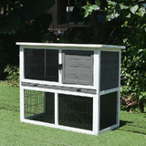 PawHub Small Wooden Chicken Hen Coop Rabbit Hutch Guinea Pig Cage