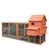 PawHub Extra Large 3.1 Meters Wooden Chicken Coop with run Rabbit Hutch Guinea Pig Ferret Cage