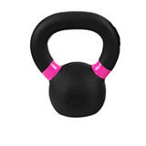 1 x 4Kg Cast Iron Kettlebell Powder Coating Cross Weight Lifting Dumbbell Gym