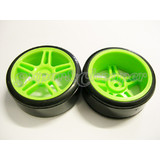 Hsp 1/10 Rc Car Green Drifting Wheel X2 07001/02228