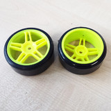 Hsp 1/10 Rc Car Green Drifting Wheel X2 07001/02228 Yellow