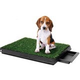Pet Dog Toilet Mat Indoor Training Grass Potty Pad Portable Loo Tray 63X51Cm