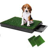 Pet Dog Toilet Training Grass Potty Pad Portable Loo Tray 63X51Cm With 2 Mats