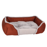 Pet Cat Dog Puppy Bed Comfort Cushion Soft Mattress Mat Warm Deluxe Large Brown